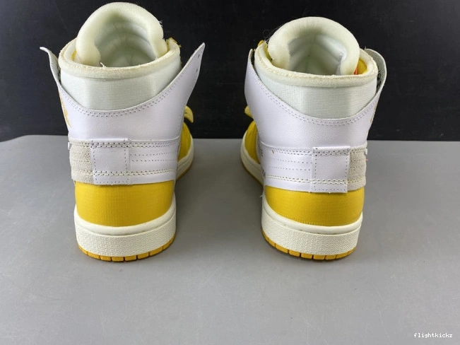 White AQ0818-149 Yellow-Cone Jordan Off-White Air Dark 1 NRG x Powder 0728
